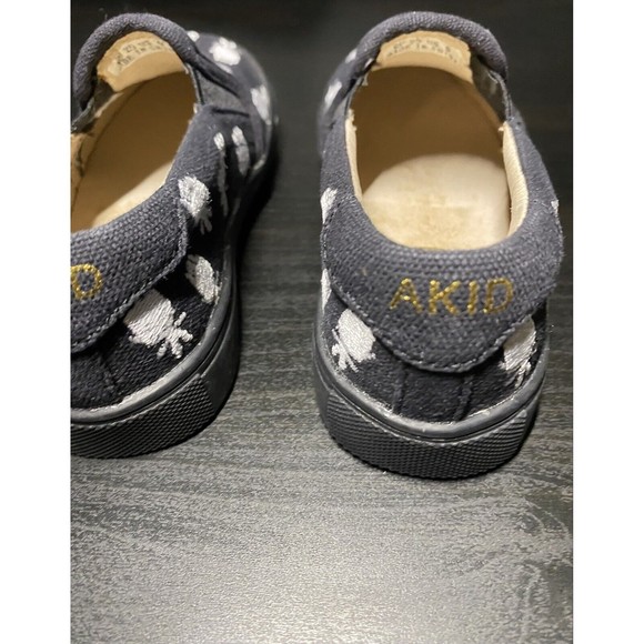 NEW AKID DreamWorks Good Luck Trolls Collection slip-on boy black sneakers Sz 9 - Picture 5 of 8